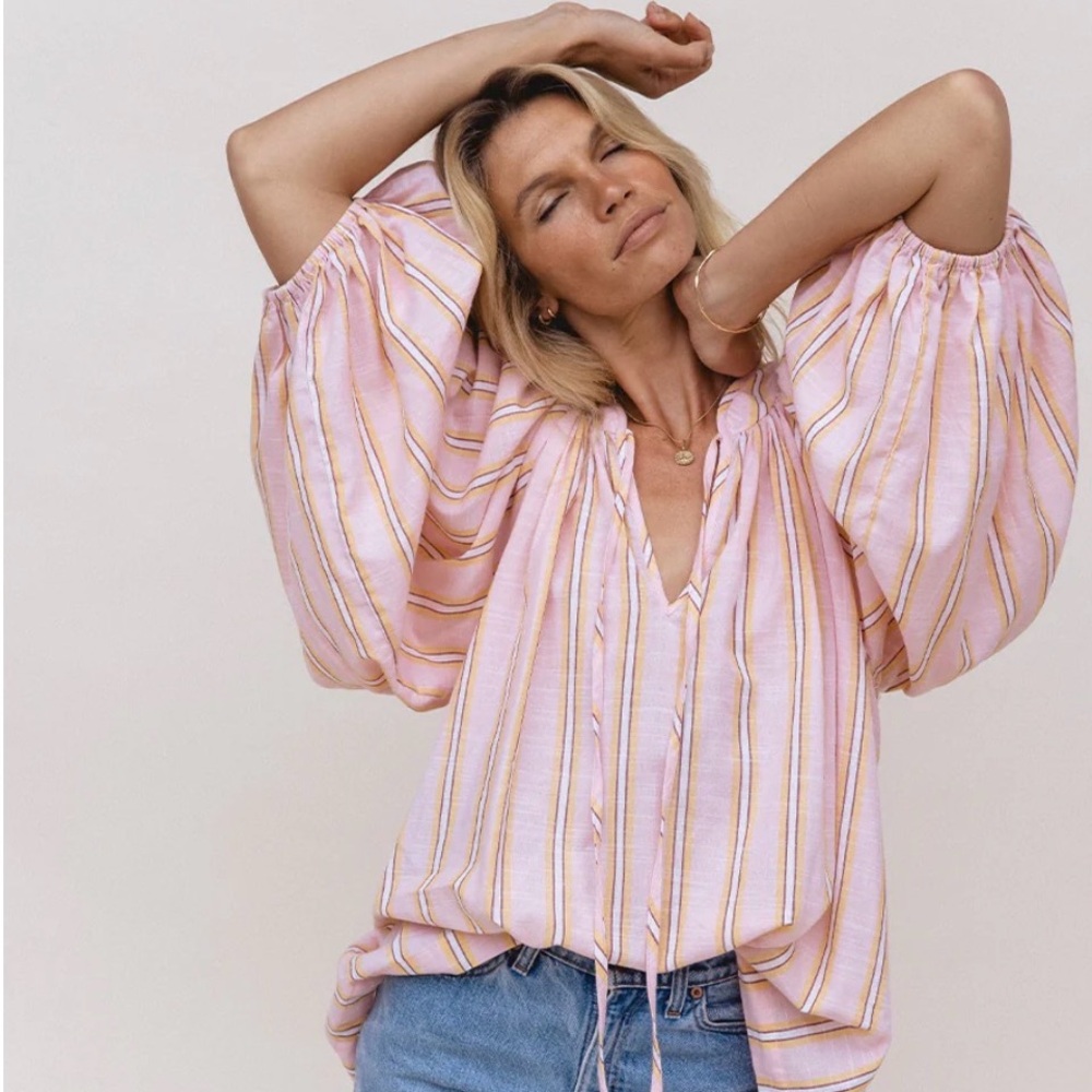 Poet Blouse ~ Pink Sorbet